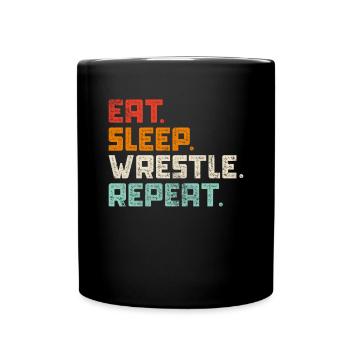 Wrestling - Tasse einfarbig - Schwarz - Vorne
