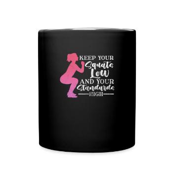 Bodybuilder - Tasse einfarbig - Schwarz - Vorne