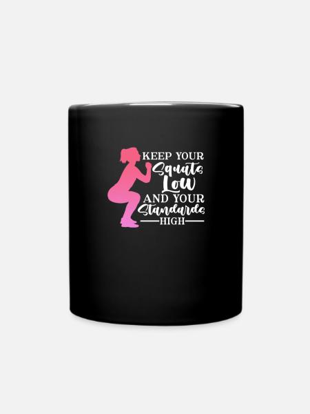 Bodybuilder Body Building Fitness Gym Geschenk - Tasse einfarbig - Schwarz