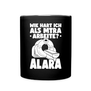 MTRA Alara Radiologie Assistent - Tasse einfarbig - Schwarz - Vorne