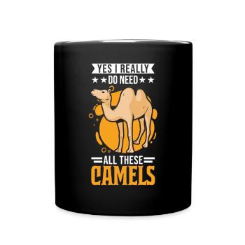 Camel Lover Egypt - Full Colour Mug - black - Front