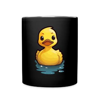 Yellow Rubber Duck Rubber Duck - Full Colour Mug - black - Front