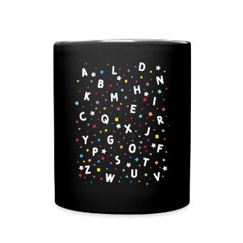 ABC Enrolment Back to School School Beginners Reading - Full Colour Mug - black - Front