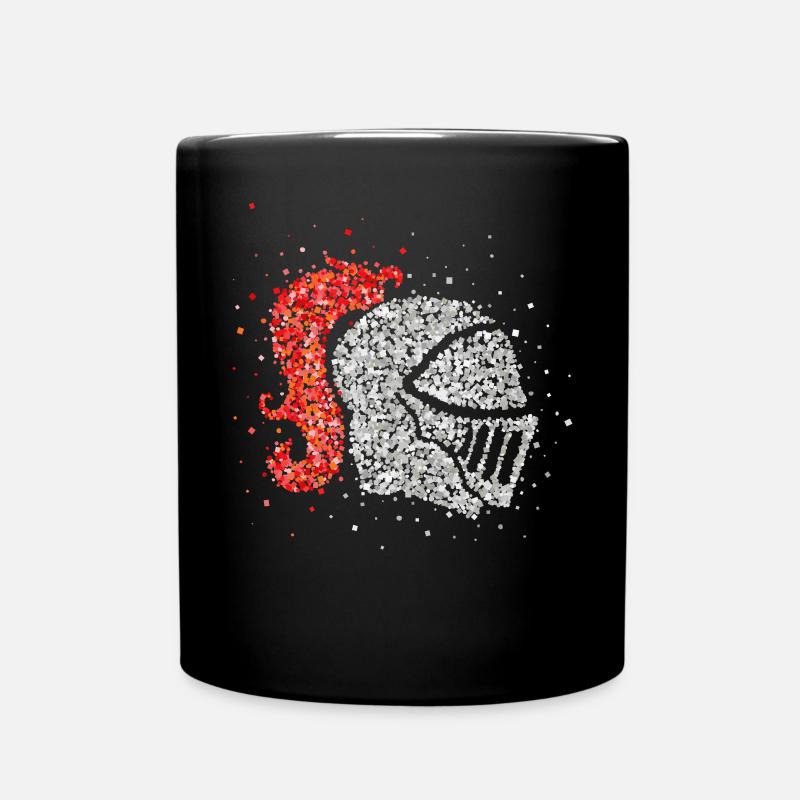 Casque d’armure de chevalier Casque de chevalier Chevalier Templier - Mug uni - noir