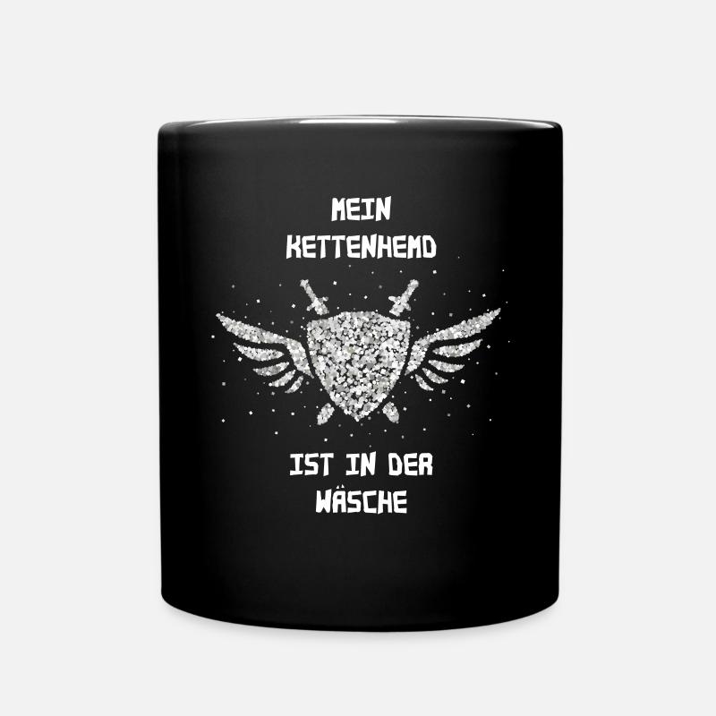 Ritter Kostümersatz Kettenhemd Ritterrüstung - Tasse einfarbig - Schwarz