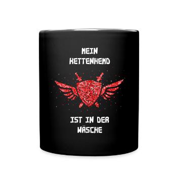 Ritter Ersatzkostüm Ritterrüstung Mittelaltermarkt - Tasse einfarbig - Schwarz - Vorne