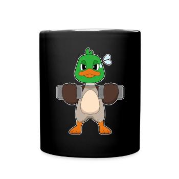Dumbbells Bodybuilding Canard - Mug uni - noir - Devant