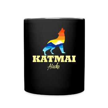 Katmai Nationalpark Wolf Katmai Alaska KatmaiCampi - Tasse einfarbig - Schwarz - Vorne