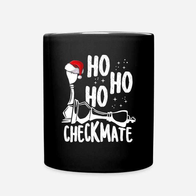 Schachmatt Ho Ho Ho - Tasse einfarbig - Schwarz