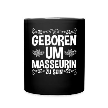 Physiotherapeutin Massage Masseurin - Tasse einfarbig - Schwarz - Vorne