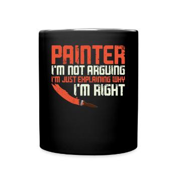 Peintre en bâtiment Peintre décorateur Peintre - Mug uni - noir - Devant