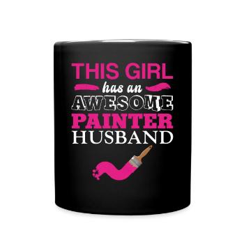 House Painter Decorator Wife This - Full Colour Mug - black - Front