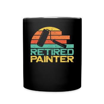 House Painter Decorator Retirement - Full Colour Mug - black - Front