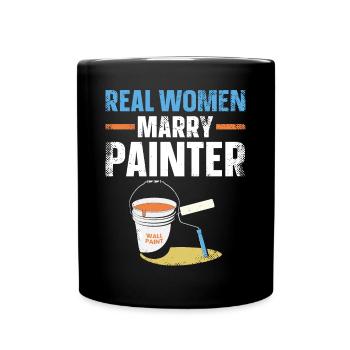House Painter Decorator Girlfriend - Full Colour Mug - black - Front