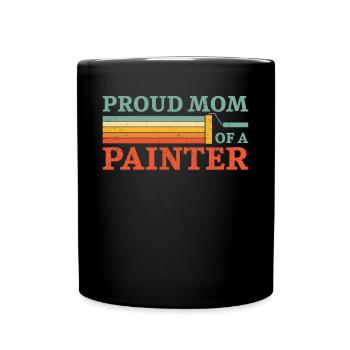 House Painter Decorator Mom Retro - Tasse einfarbig - Schwarz - Vorne