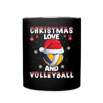 Joueur De Volley-ball Équipe Club Noël, Amour - Mug uni - noir - Devant