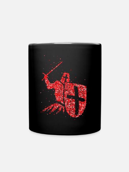 Crusader Knights Templar Crusader Order - Full Colour Mug - black