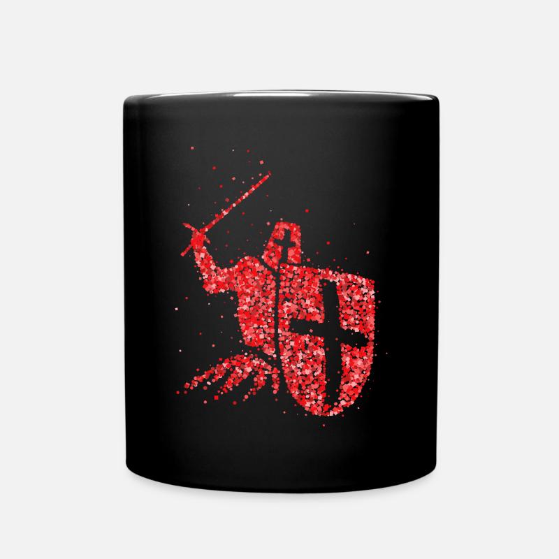 Crusader Knights Templar Crusader Order - Full Colour Mug - black