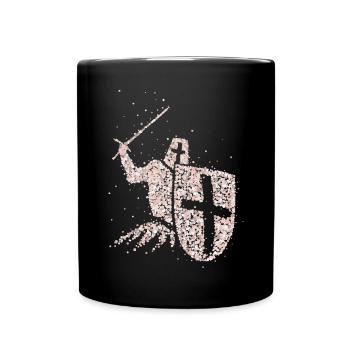 Knights Crusader Knights Templar Knight Armor - Full Colour Mug - black - Front