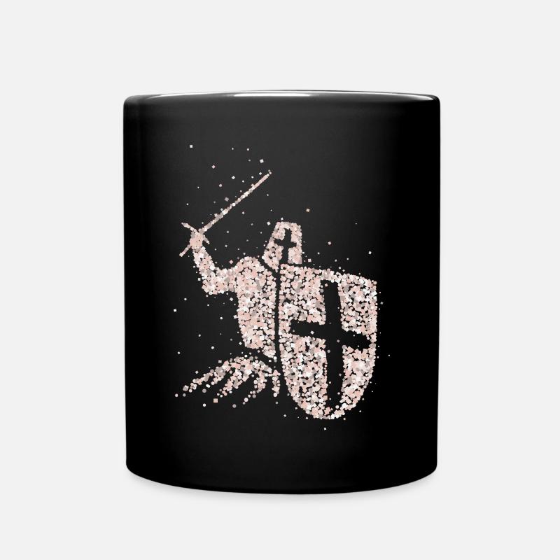 Chevaliers Croisés Chevaliers Templiers Armure de Chevalier - Mug uni - noir