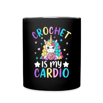 Crochet Crochet Tricot - Mug uni - noir - Devant