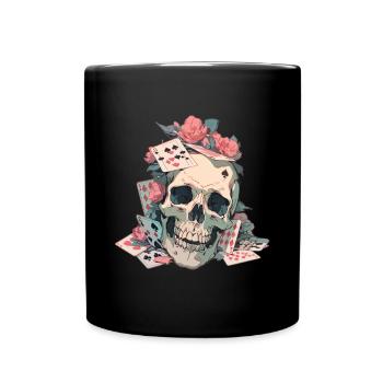 Poker Poker Player Casino Card Game - Full Colour Mug - black - Front