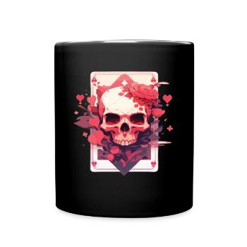 Poker Poker Player Casino Card Game - Full Colour Mug - black - Front