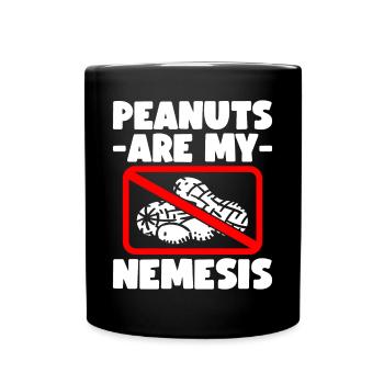Allergie aux arachides Allergie aux noix - Mug uni - noir - Devant