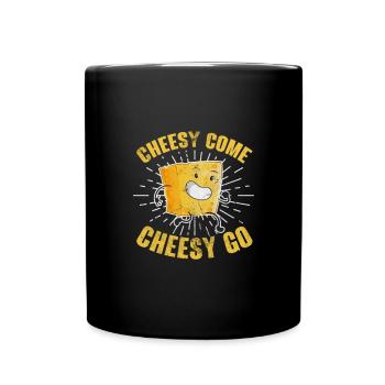 Fromage - Mug uni - noir - Devant