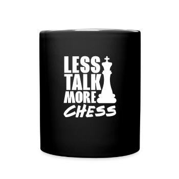 Schach - Tasse einfarbig - Schwarz - Vorne
