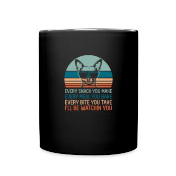 Chihuahua Dog Dog School Dog Owner Gift - Full Colour Mug - black - Front