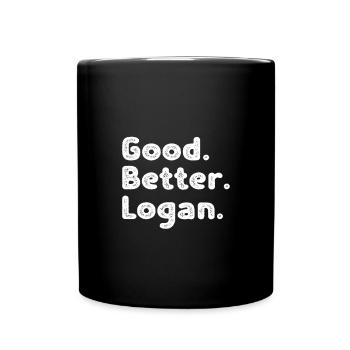 Good better Logan - Tasse einfarbig - Schwarz - Vorne