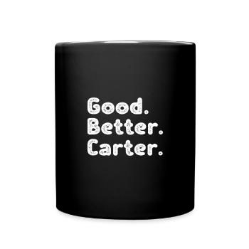 Good better Carter - Tasse einfarbig - Schwarz - Vorne