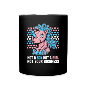Bisexell Transgender Pride Day LGBT - Tasse einfarbig - Schwarz - Vorne
