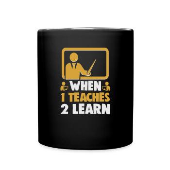 Bester Lehrer Rente Geschenkidee Schüler - Tasse einfarbig - Schwarz - Vorne