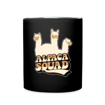 Alpaga Squad Pako Huacaya Lama Éleveur d’alpaga - Mug uni - noir - Devant