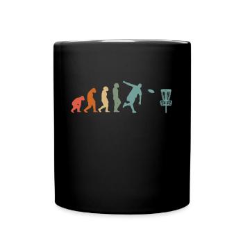 Lecteur de Disc Golf Disc Golfer Jeu Vintage - Mug uni - noir - Devant