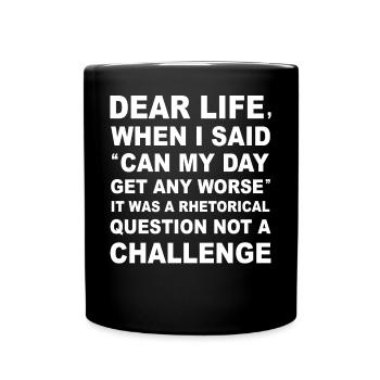 Drôle de papa qui dit - Mug uni - noir - Devant