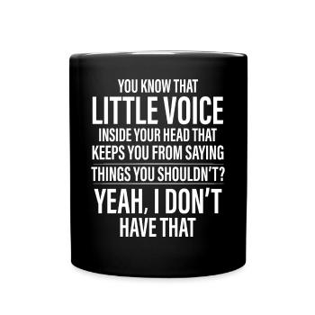 Funny Saying - Full Colour Mug - black - Front