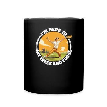 Disc Golf Player Disc Golfer Game Funny Sayings - Full Colour Mug - black - Front