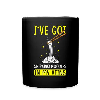 Nouilles Shiritaki - Mug uni - noir - Devant