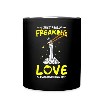 Nouilles Shiritaki - Mug uni - noir - Devant