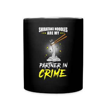 Nouilles Shiritaki - Mug uni - noir - Devant