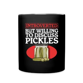 Cornichons de concombre Cornichon Kukumer concombre cadeau - Mug uni - noir - Devant
