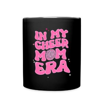 Cheer Mom Cheerleadering Cheerleader Mutter - Tasse einfarbig - Schwarz - Vorne
