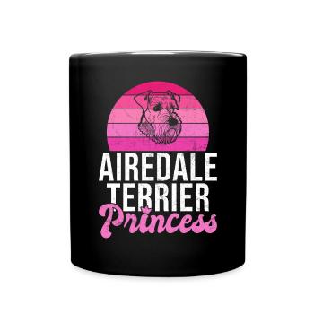 Airedale Terrier Gifts - Tasse einfarbig - Schwarz - Vorne