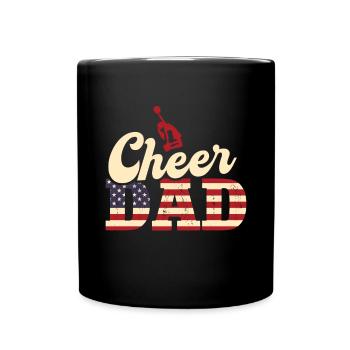 Cheer Papa Pom-pom girl Papa - Mug uni - noir - Devant