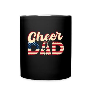 Cheer Papa Pom-pom girl Papa - Mug uni - noir - Devant