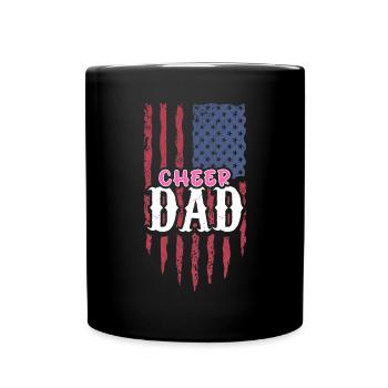 Cheer Papa Pom-pom girl Papa - Mug uni - noir - Devant