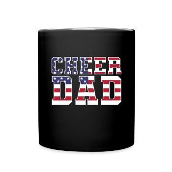 Cheer Papa Pom-pom girl Papa - Mug uni - noir - Devant